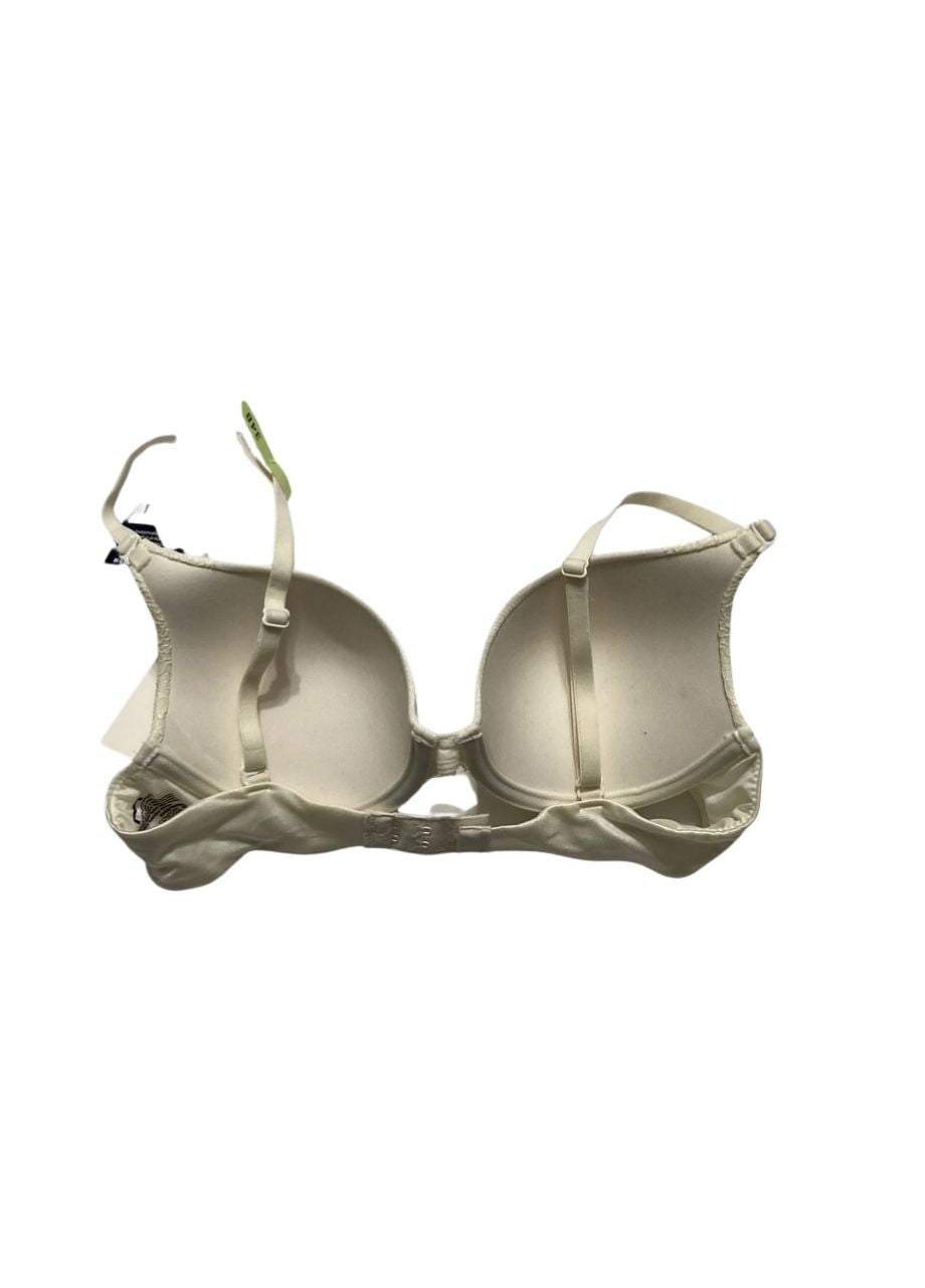 NWD MAIDENFORM One Fabulous Fit Lace Trim Bra PEARL 34B