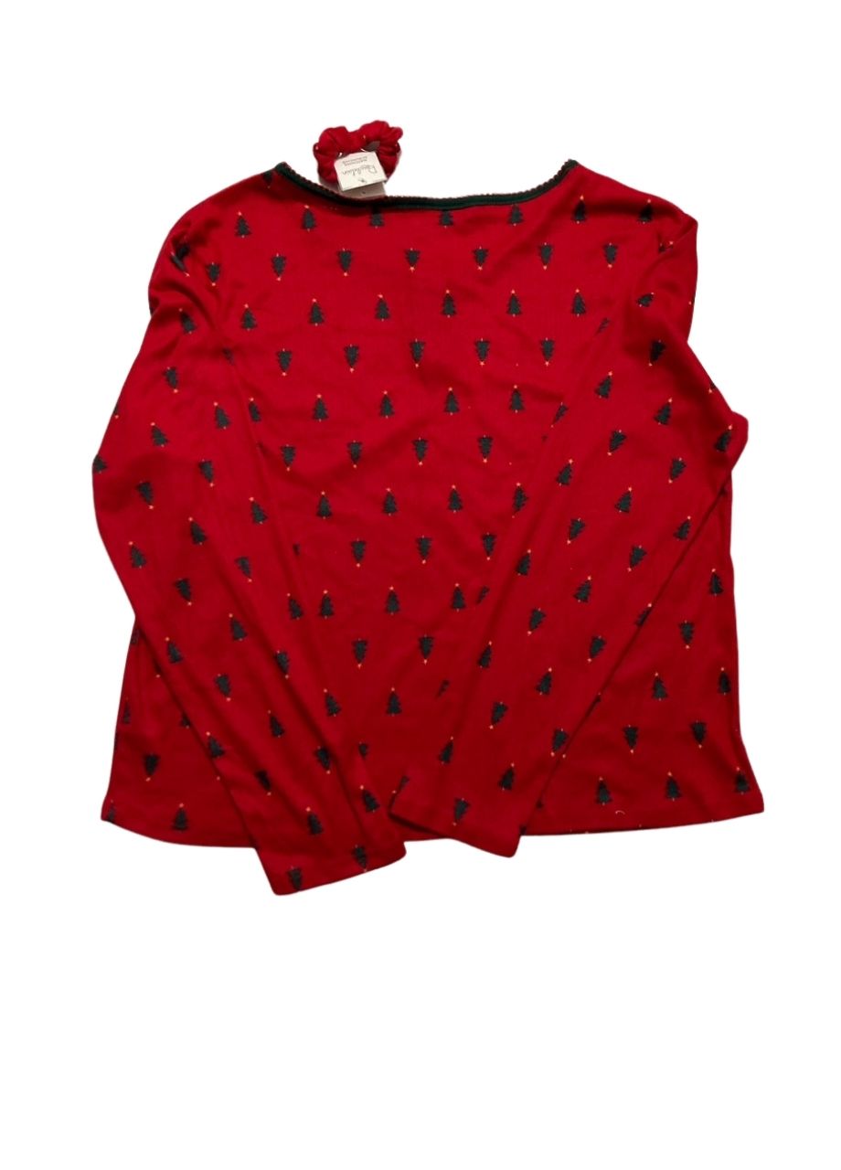 ROUDELAIN Christmas Pajama Top RED L