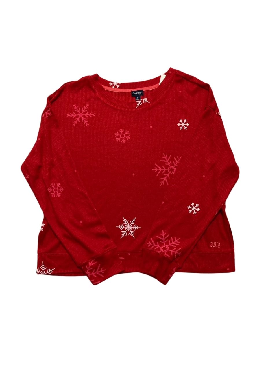GAPBODY Long-Sleeve Jogger Pajama top RED S