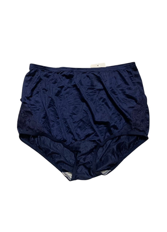 VANITY FAIR Perfectly Yours Lace Nouveau Brief Panty NAVY M