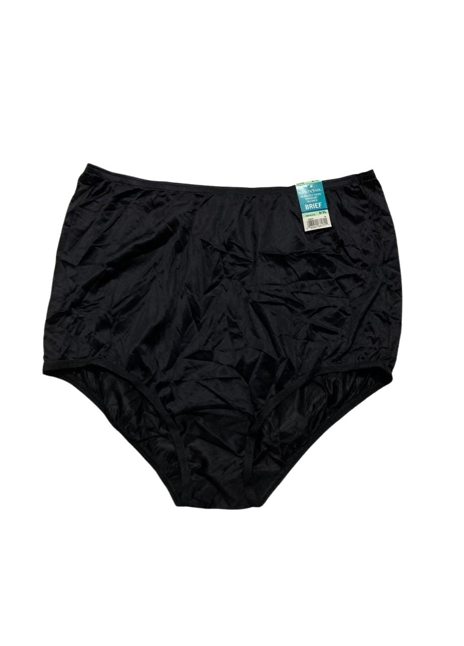 VANITY FAIR High Waisted Underwear MIDNIGHT BLACK XL