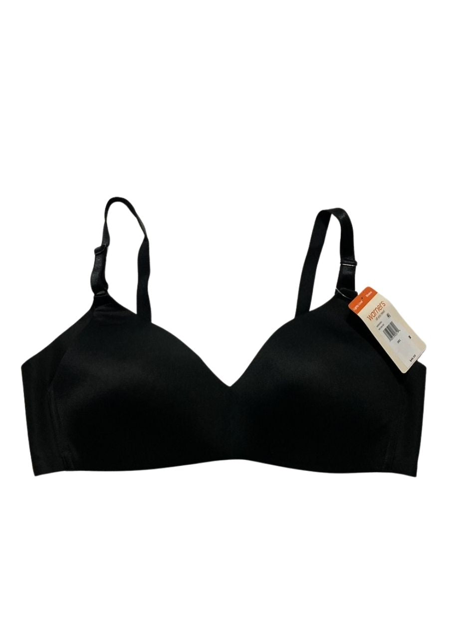 WARNER'S Underarm-Smoothing Comfort Wireless Lightly Lined T-Shirt Bra BLACK 38C