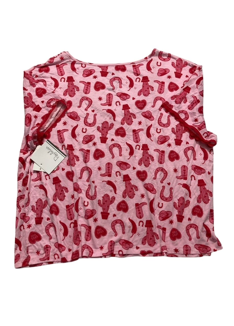 ROUDELAIN Valentine's Fairytale Pajama Top PINK XL
