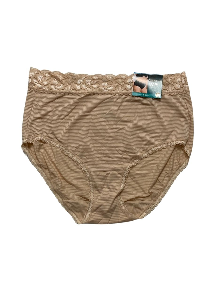 VANITY FAIR Flattering Lace Panties ROSE BEIGE 2XL