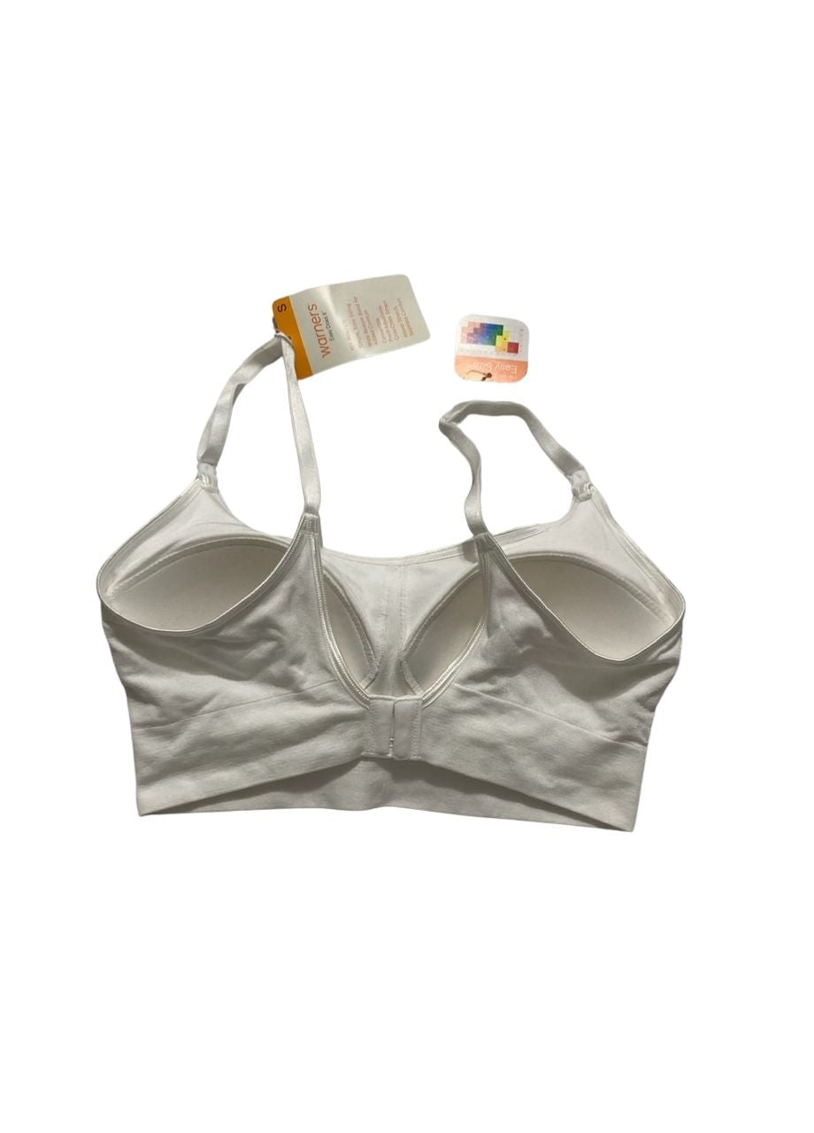 WARNER'S Seamless Stretch Wireless Lightly Lined Convertible Comfort Bra WHITE S