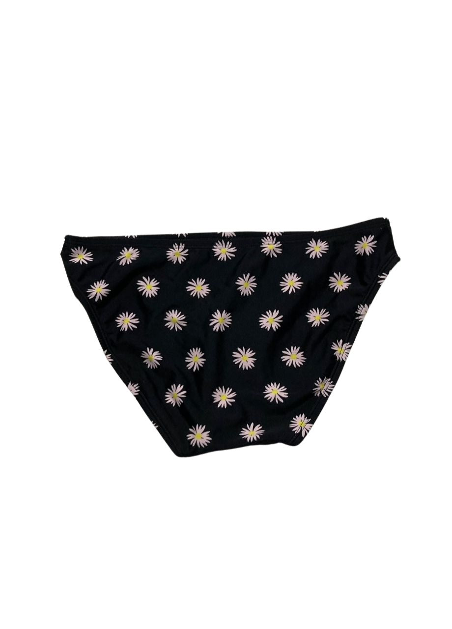 HULA HONEY Juniors Floral Hipster Swim Bottom BLACK XS