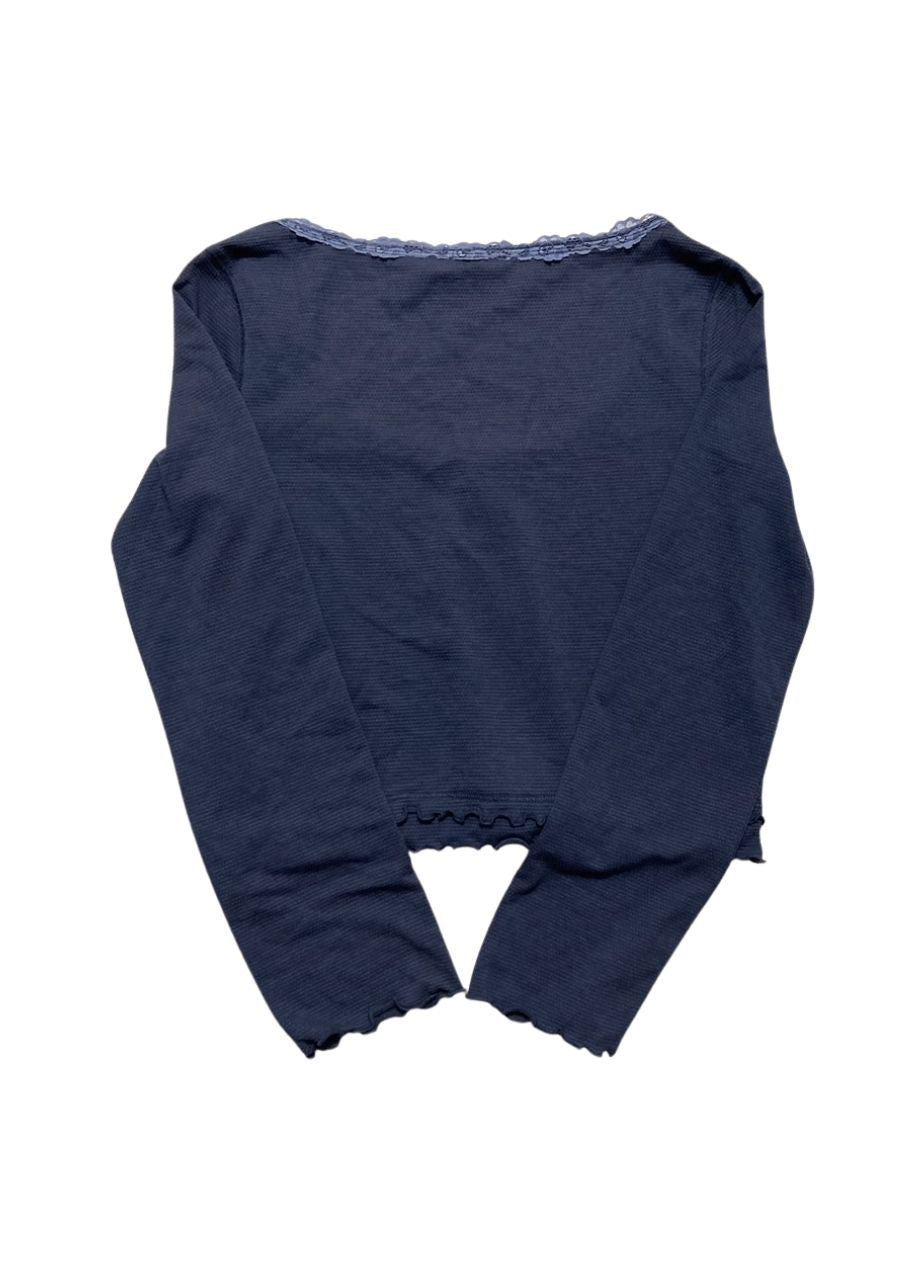 FREE PEOPLE Spring Break Sleep Top BLUE CROWN S