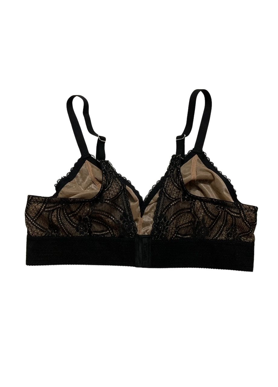 GLAMORISE Luxe Lace Bralette Wirefree BLACK 38C