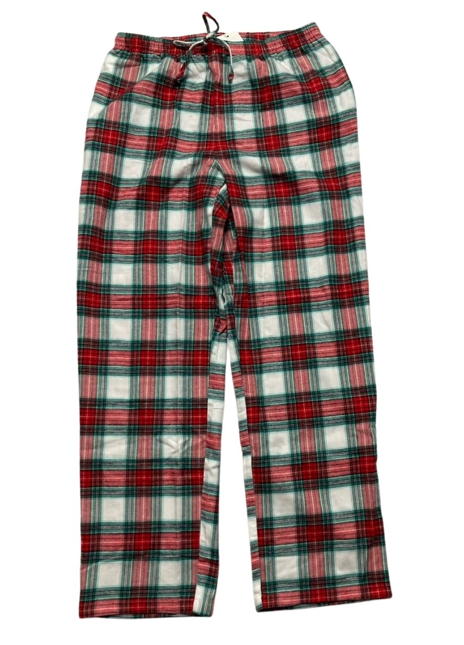 HOLIDAY LANE Merry Plaid Fleece Pajama Pants MULTICOLOR M