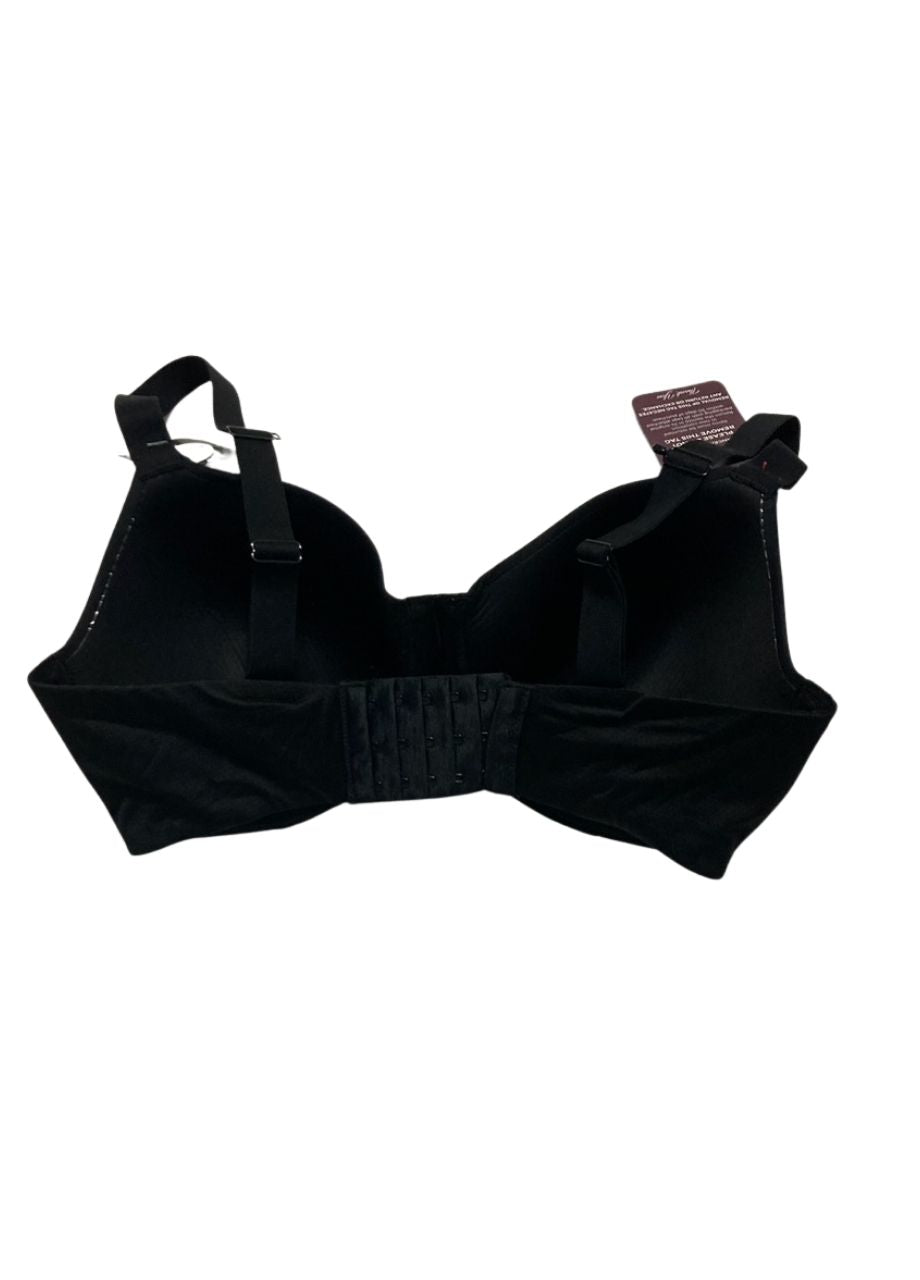 FELINA Versafit Breathable T-Shirt Bra Seamless Demi Coverage BLACK 32G