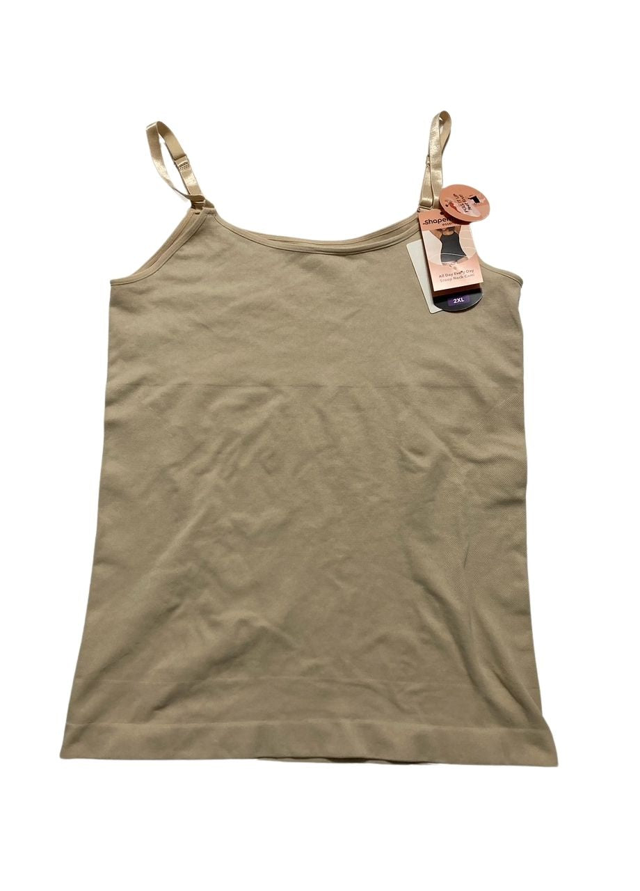SHAPERMINT Essentials All Day Every Day Scoop Neck Cami CHAI 2XL