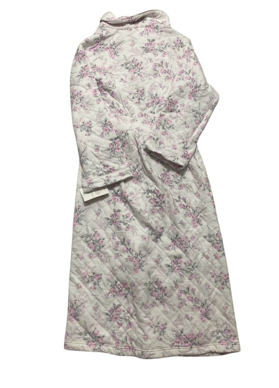 ELILEEN WEST Quiet Bloom Cotton Diamond Quilt Wrap Robe QUIET BLOOM S/M