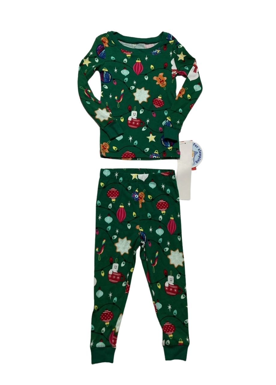 HOLIDAY LANE Festive Green Holiday Pajama Set GREEN 24MO