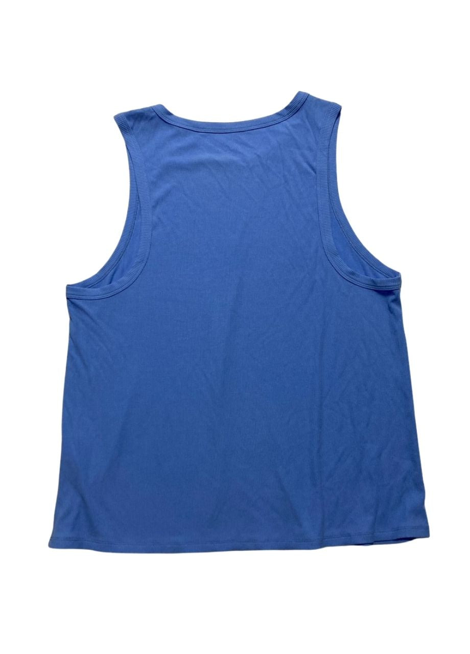 STATE OF DAY Ribbed High-Neck Sleep Top BLUE XXL