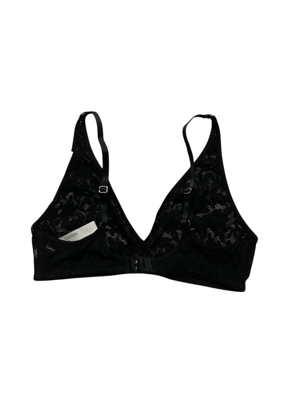 STATE OF DAY Mesh Lace Bralette BLACK S