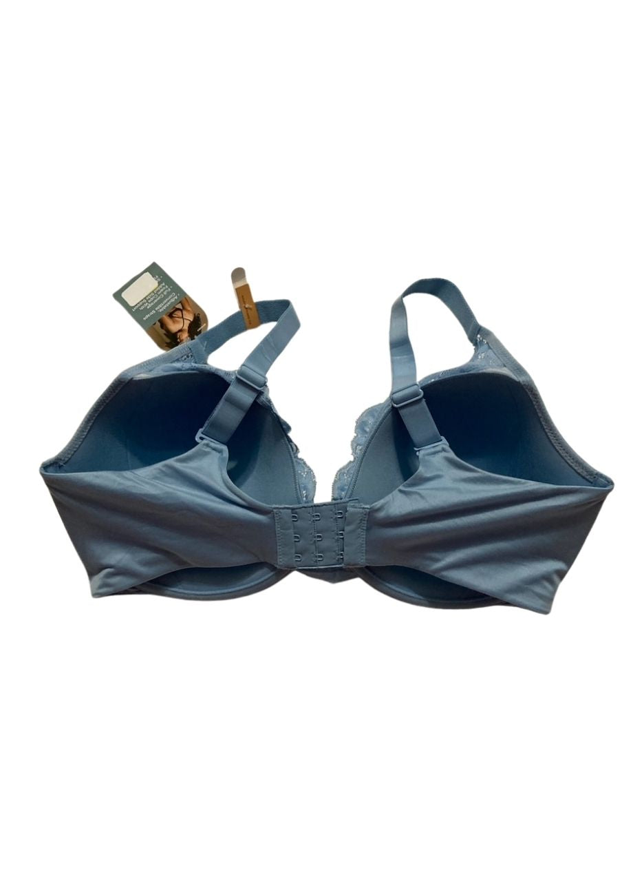 BALI Underwire Bra One Smooth U Comfort Stretch Lace BLUE 36DD