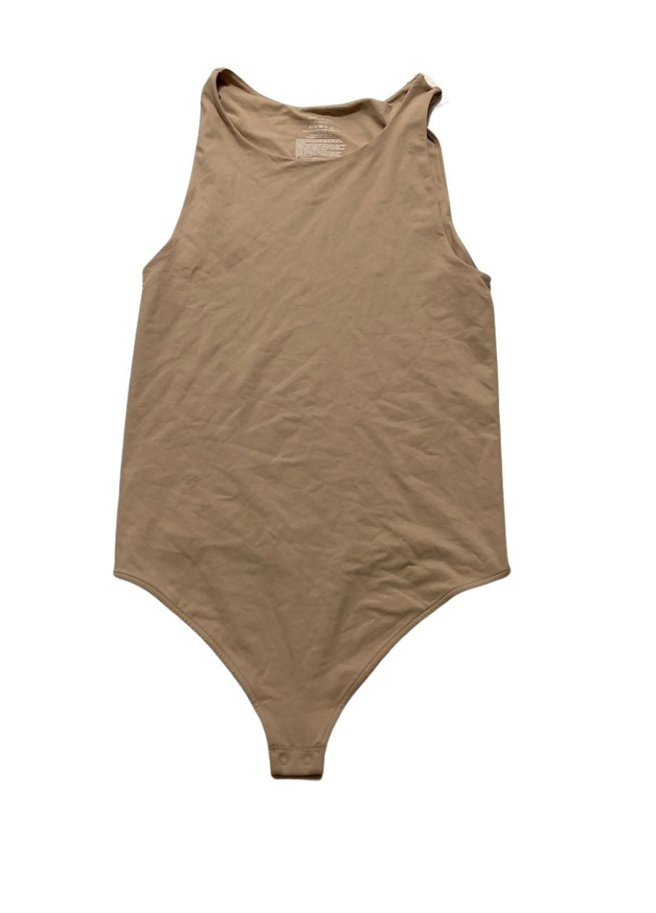 NWD STATE OF DAY Seamless Thong Bodysuit BEIGE XL