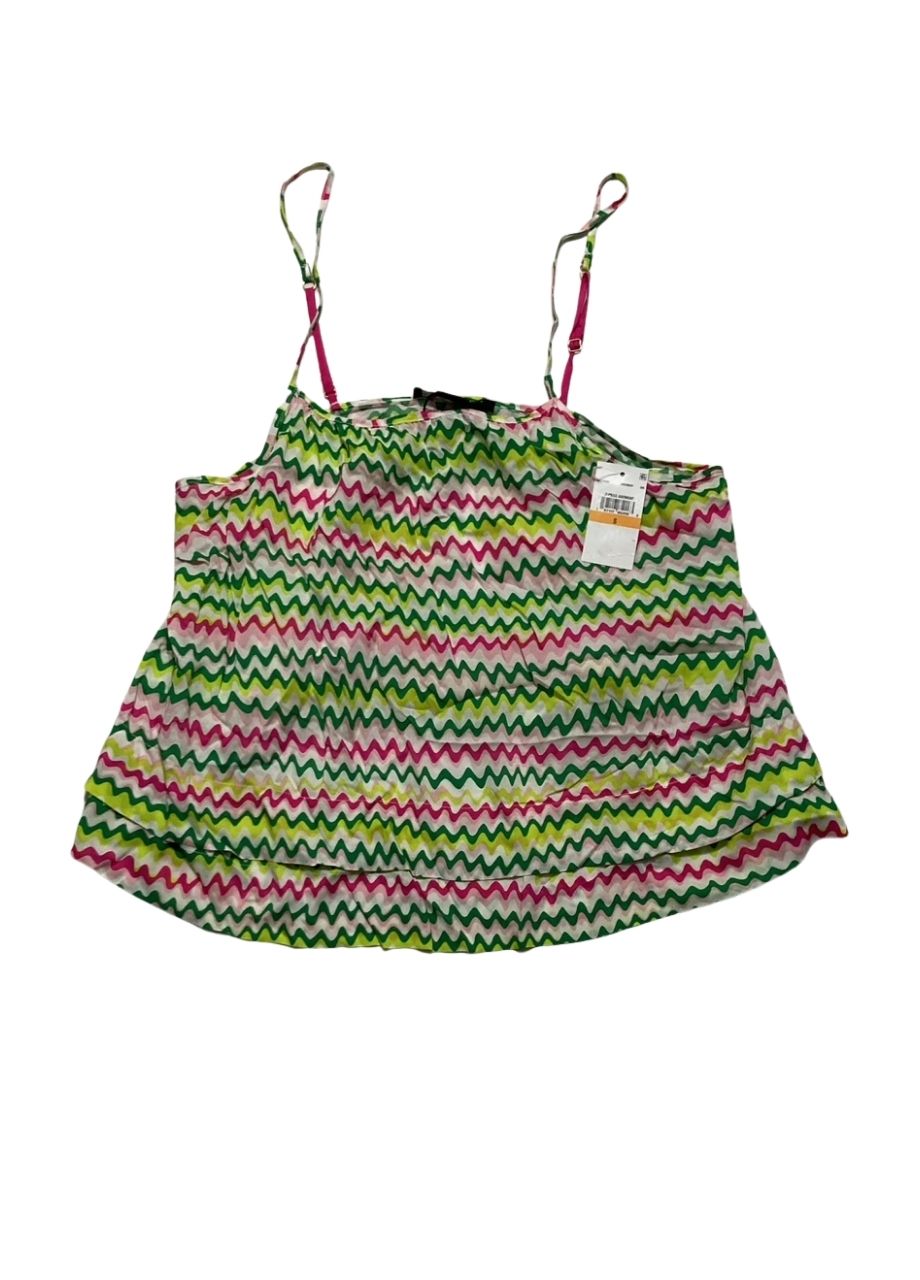 SANCTUARY 2-Pc. Printed Ruffled Pajamas Set GREEN S