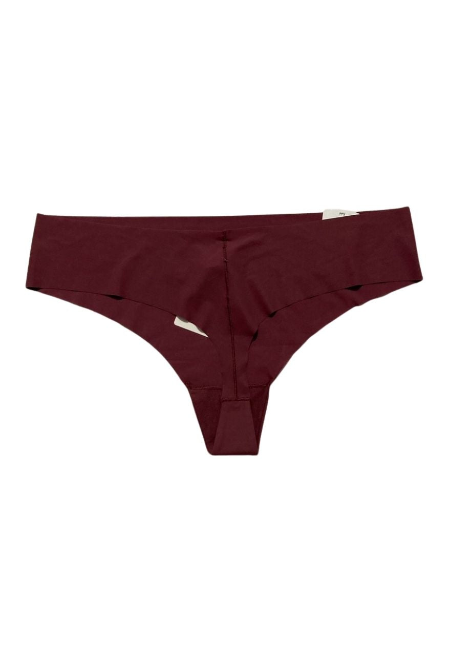 CALVIN KLEIN Invisibles Seamless Thong Panty DEEP MAUVE XL