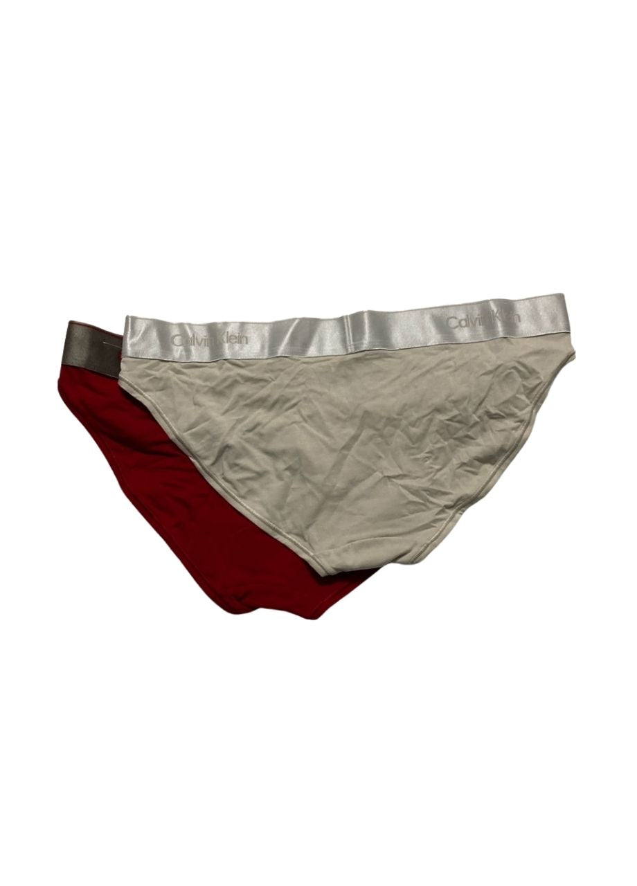 CALVIN KLEIN Crimson briefs ASSORTED L