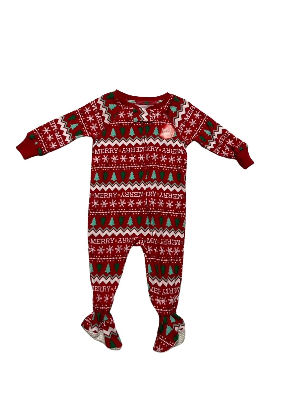 HOLIDAY LANE Festive holiday pajama children RED 3-6 MO