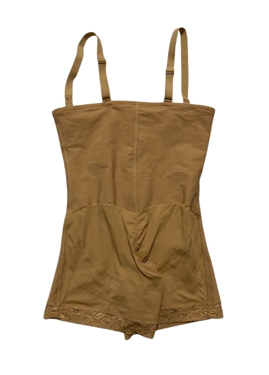 LEONISA Firm Tummy Control Shaper Strapless Shorts BEIGE L