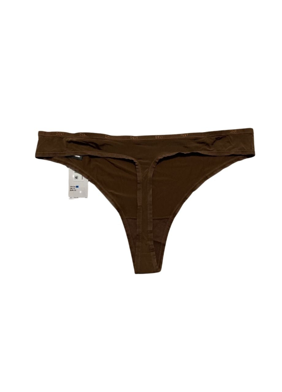 DKNY Top micro thong BROWN XL