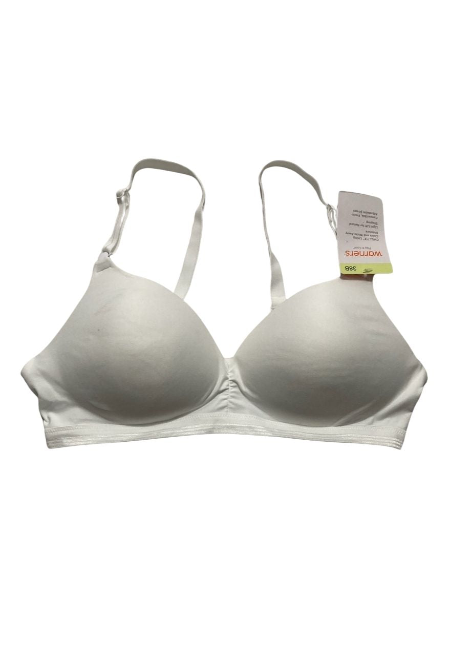 WARNER'S Play It Cool Wire-Free Contour Bra WHITE 38B