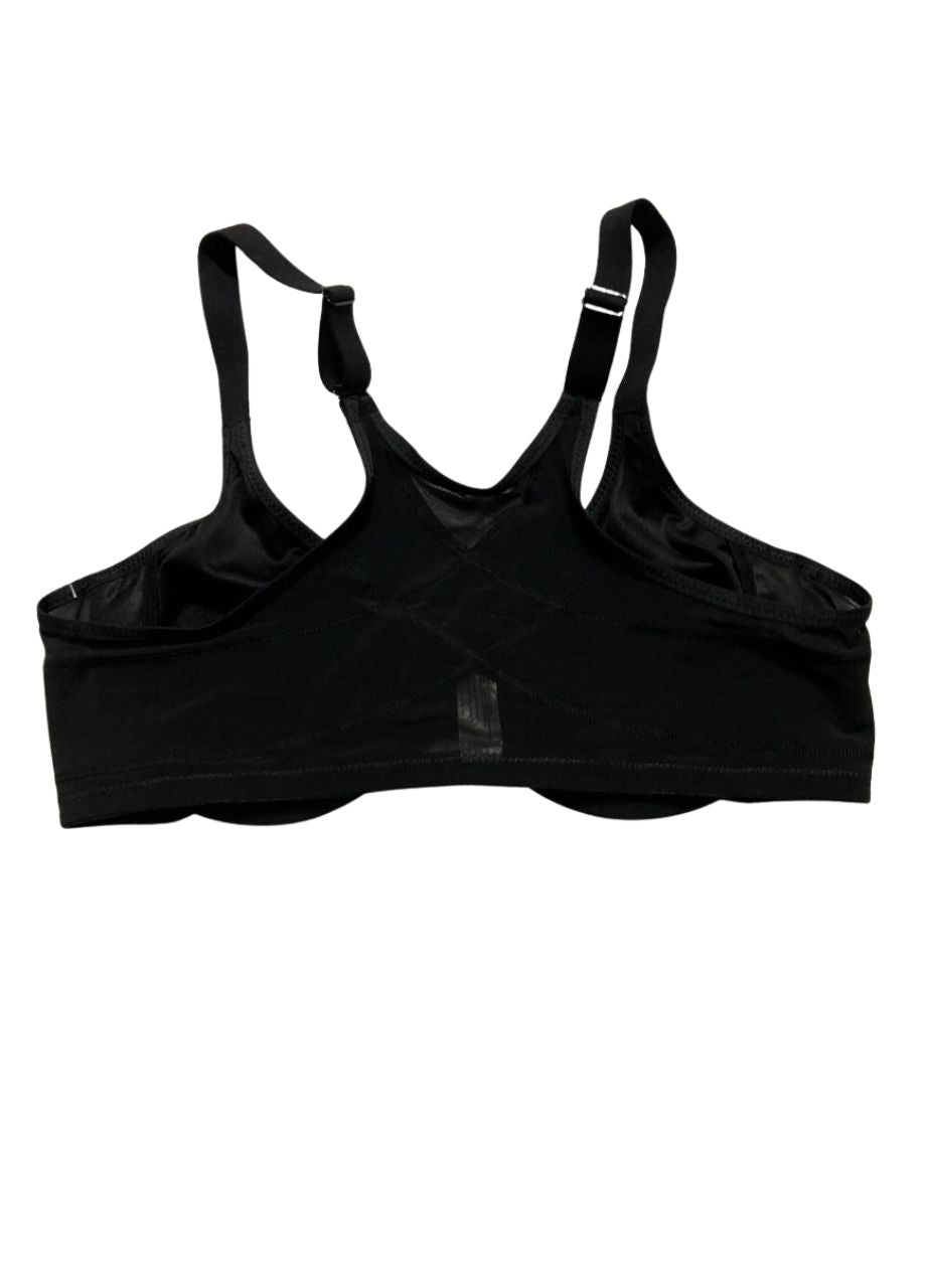 GLAMORISE Posture Back Wonderwire Bra Underwire BLACK 38D