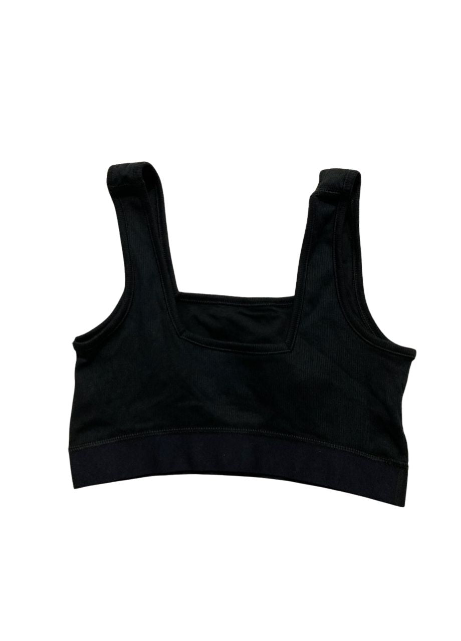 GAPBODY Ribbed Logo Comfort Racerback Bra BLACK S
