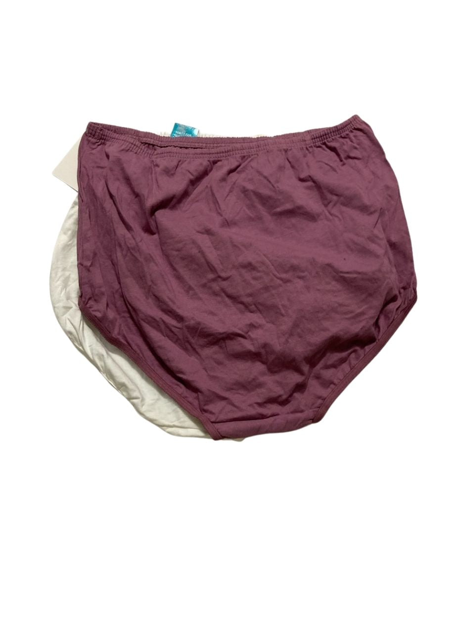 VANITY FAIR Perfectly Yours Traditional Nylon Brief Panties Pack 2 ASSORTED XL