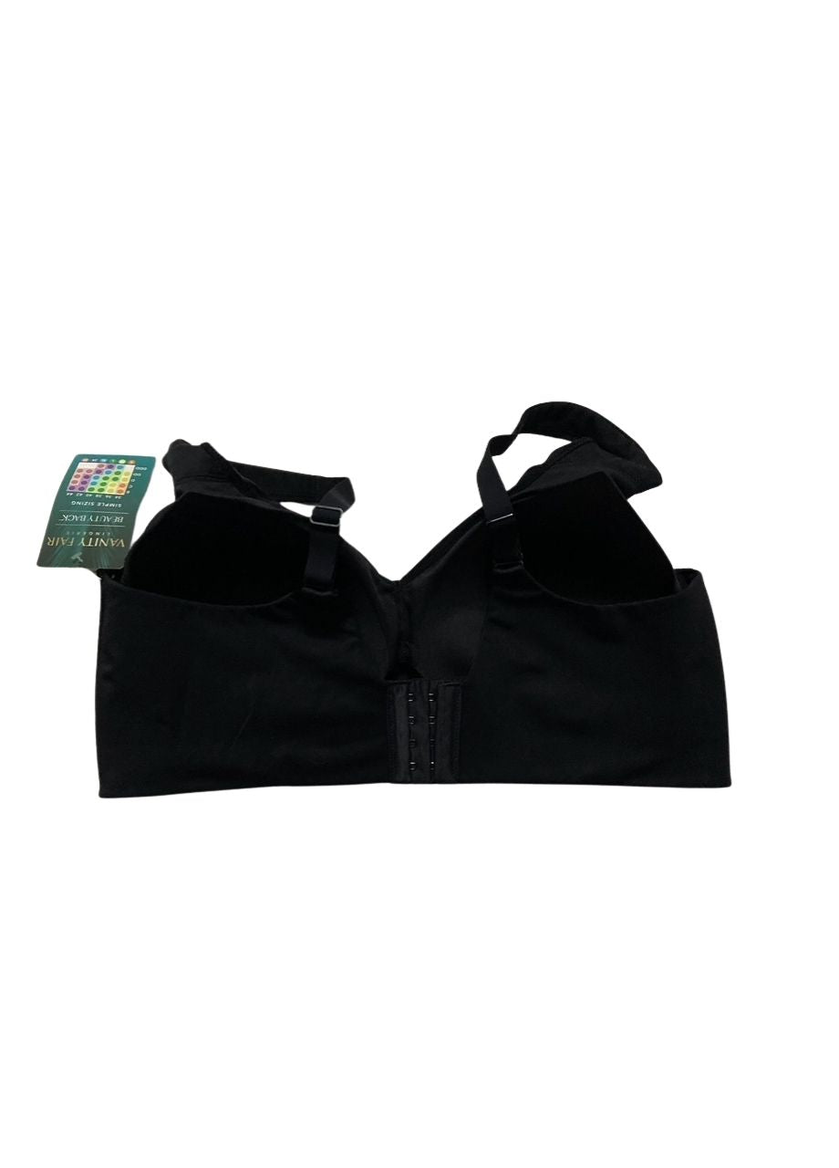 VANITY FAIR Beauty Back Smoothing Wireless Bra MIDNIGHT BLACK 2XL