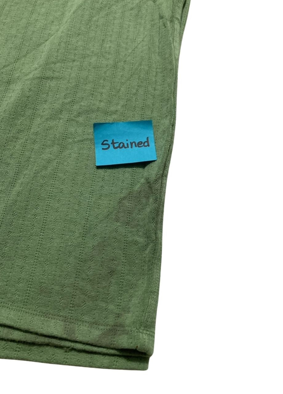 NWD STATE OF DAY Pointelle Tank Pajama Set GREEN S