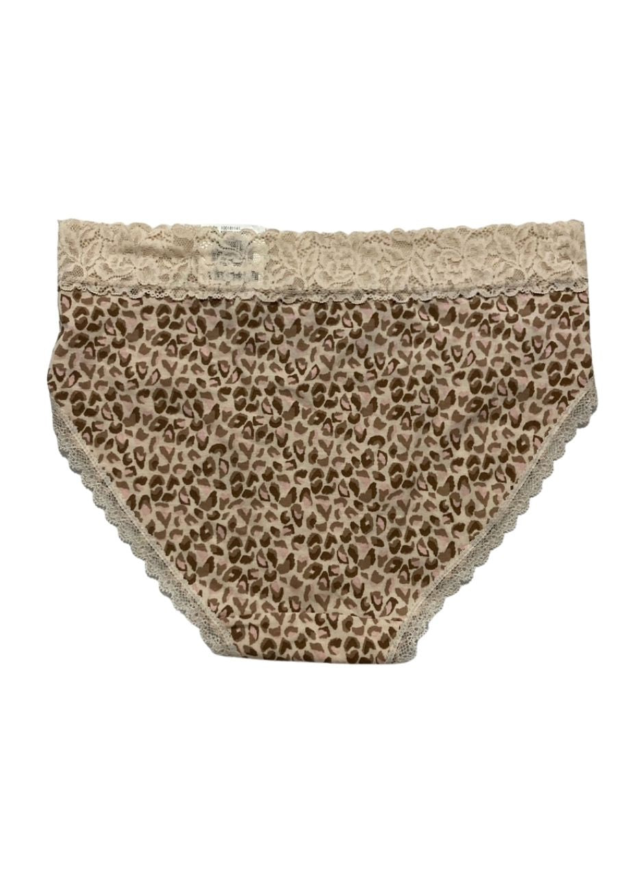 STATE OF DAY Cotton Blend Lace-Trim Hipster Underwear LEOPARD S