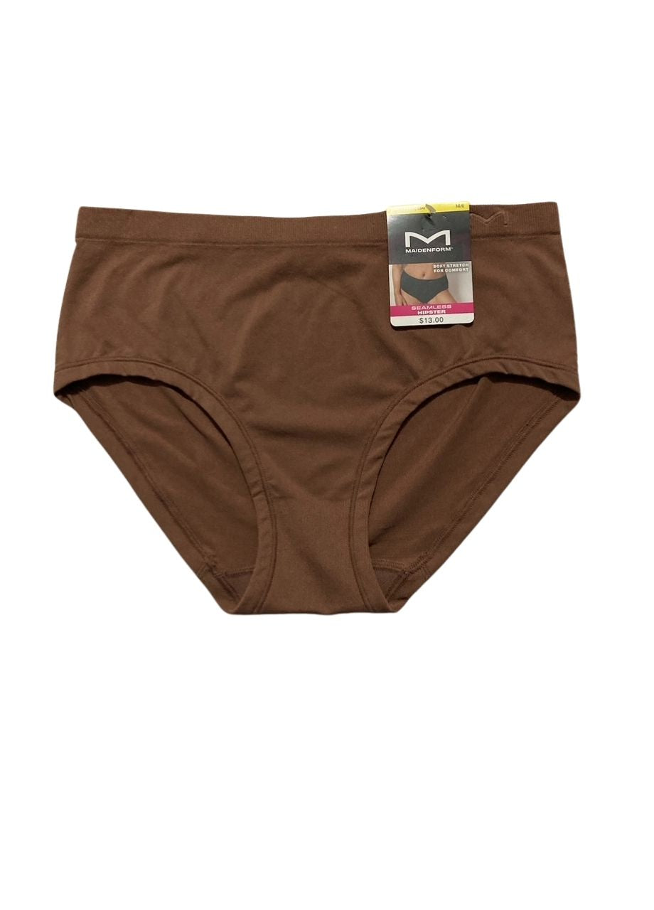MAIDENFORM Seamless Hipster Underwear BROWN