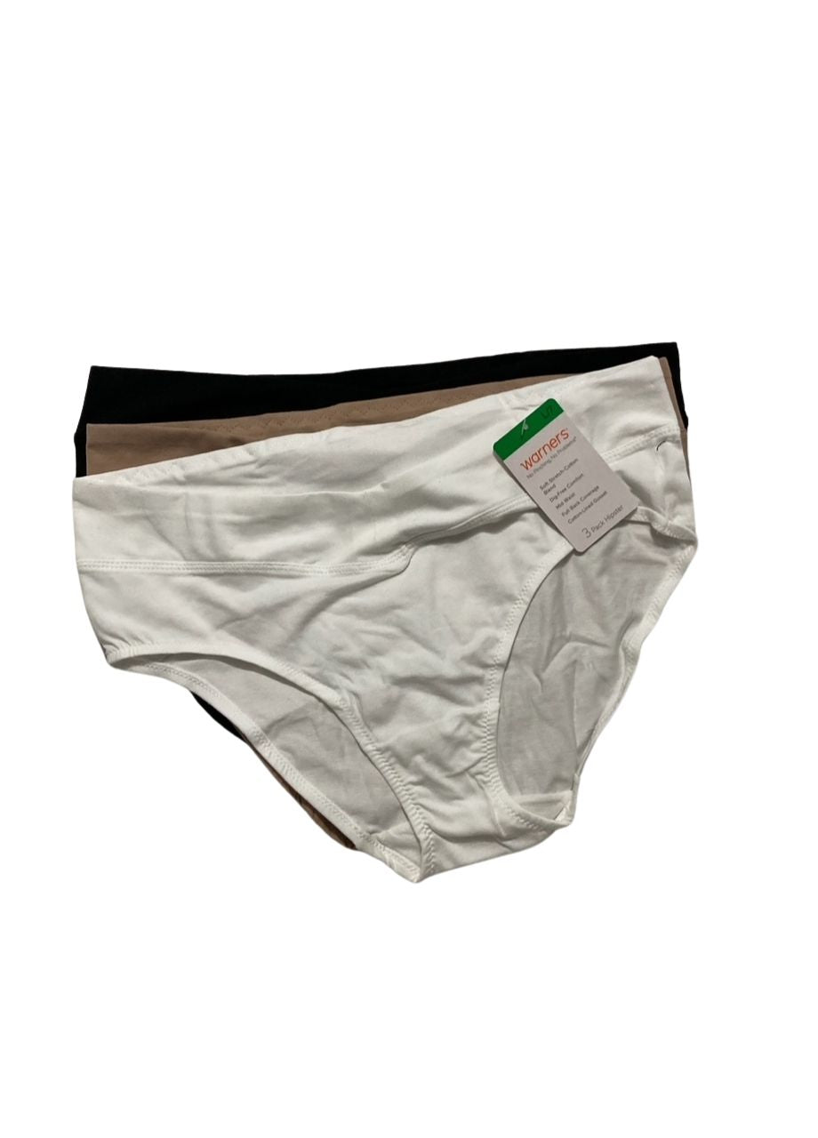 WARNER'S Dig-free Mid-waist 3-pack ASSORTED L