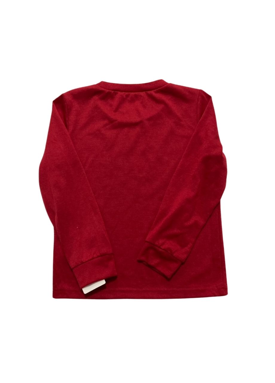 FAMILY PJS Toddler, Little & Big Kids Top Merry & Bright RED XS