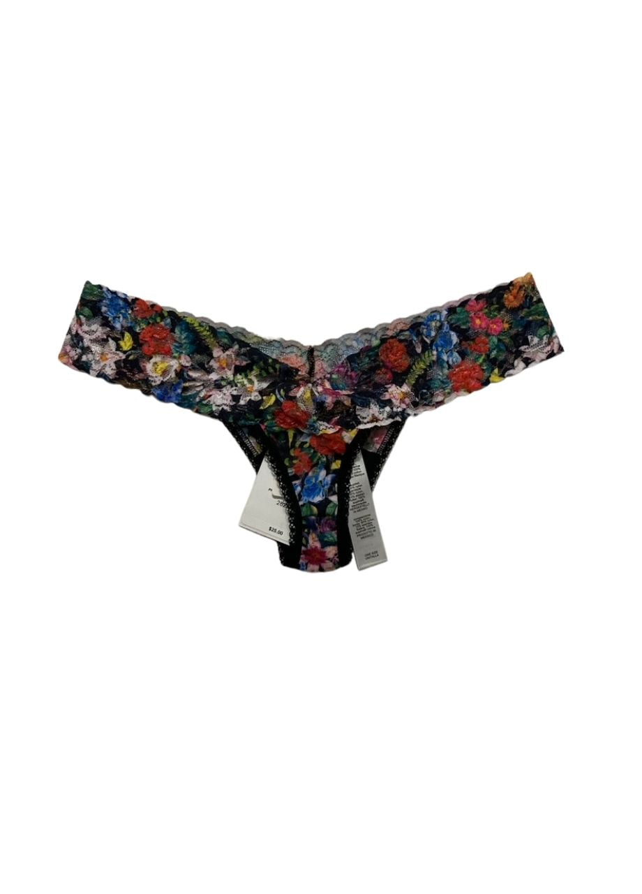 NWD HANKY PANKY Printed Signature Lace Low Rise Thong COLOR HYPNOTIC ONE SIZE