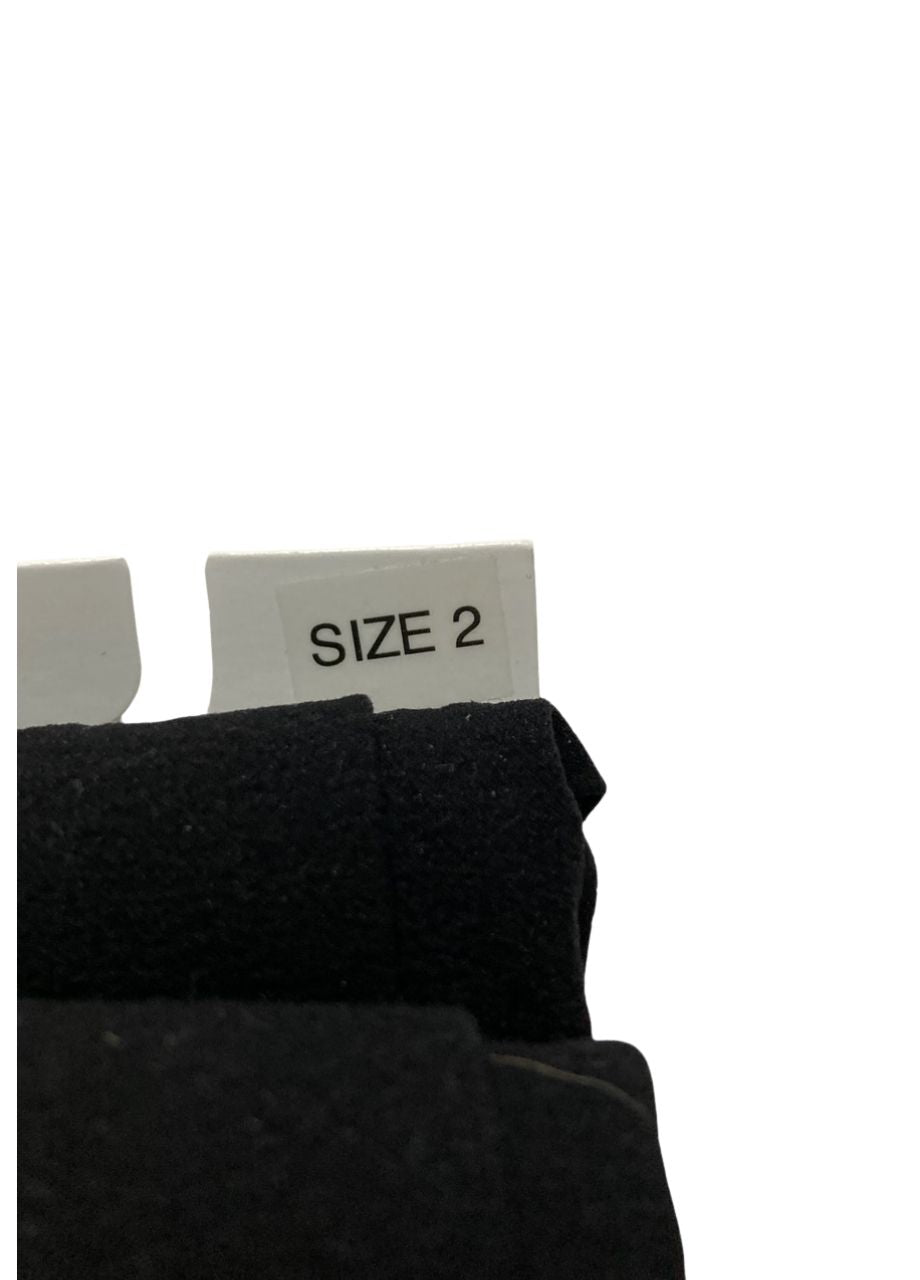 HUE 2-Pair-Pack Women's Opaque Sheer to Waist Tights BLACK 2