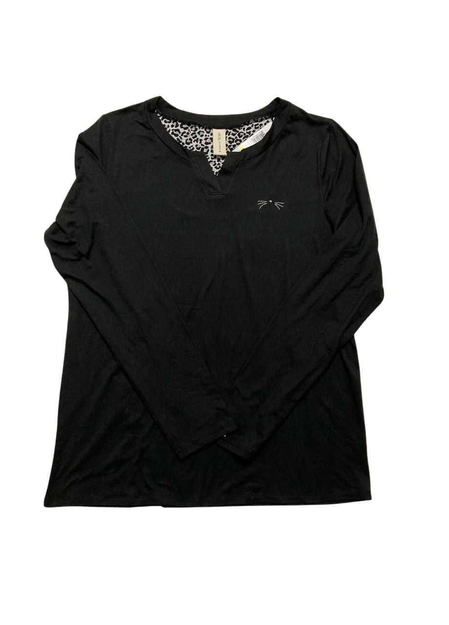 HUE Timeless Soft Jersey Winter Pajama BLACK M