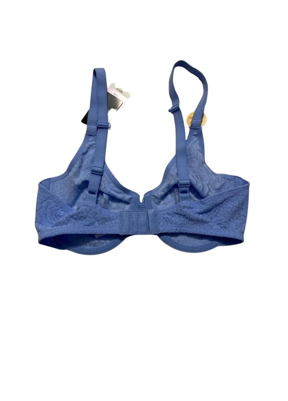 WACOAL Halo Lace Unlined Mid Coverage Underwire Bra BLUE 34D