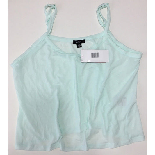 Alfani Tank Strappy Shirt Blue OS