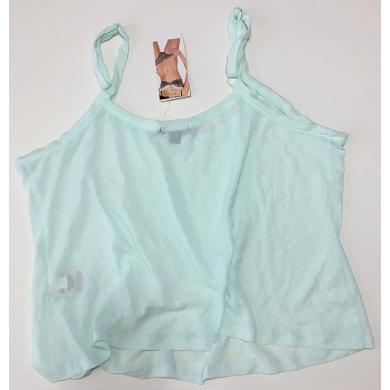 Alfani Tank Strappy Shirt Blue OS