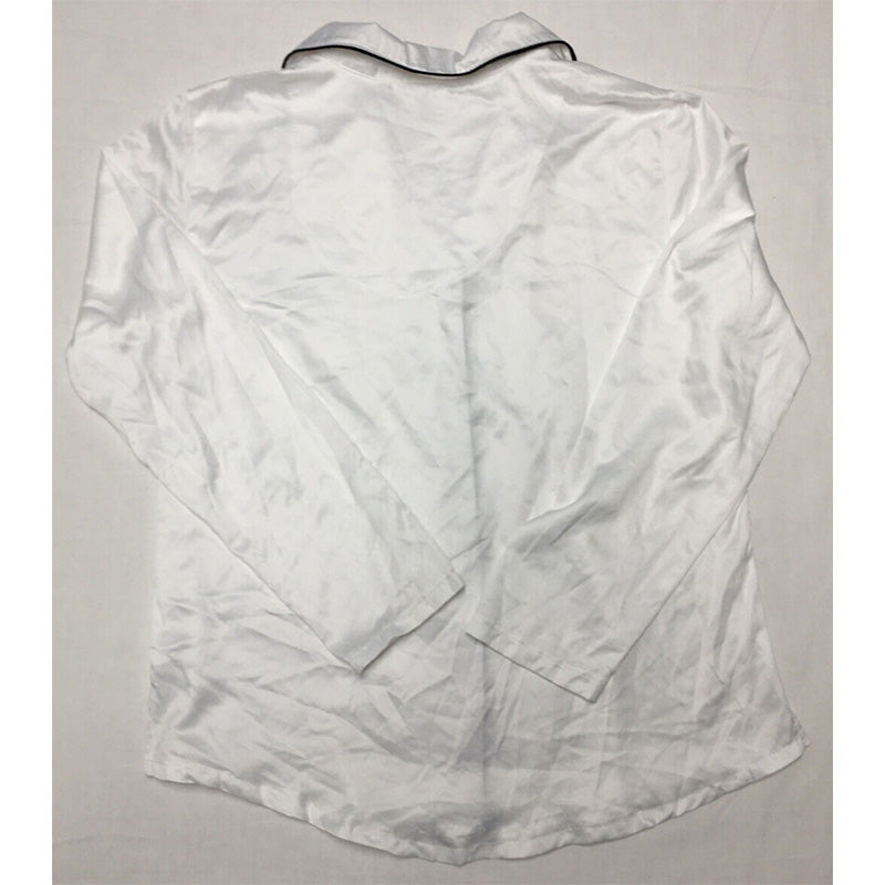 INK+IVY Notch Collar Only Pajama Top White M