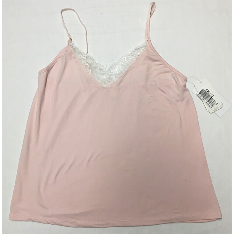 Flora Nikrooz Lace-Trim Only Sleep Cami Pink S