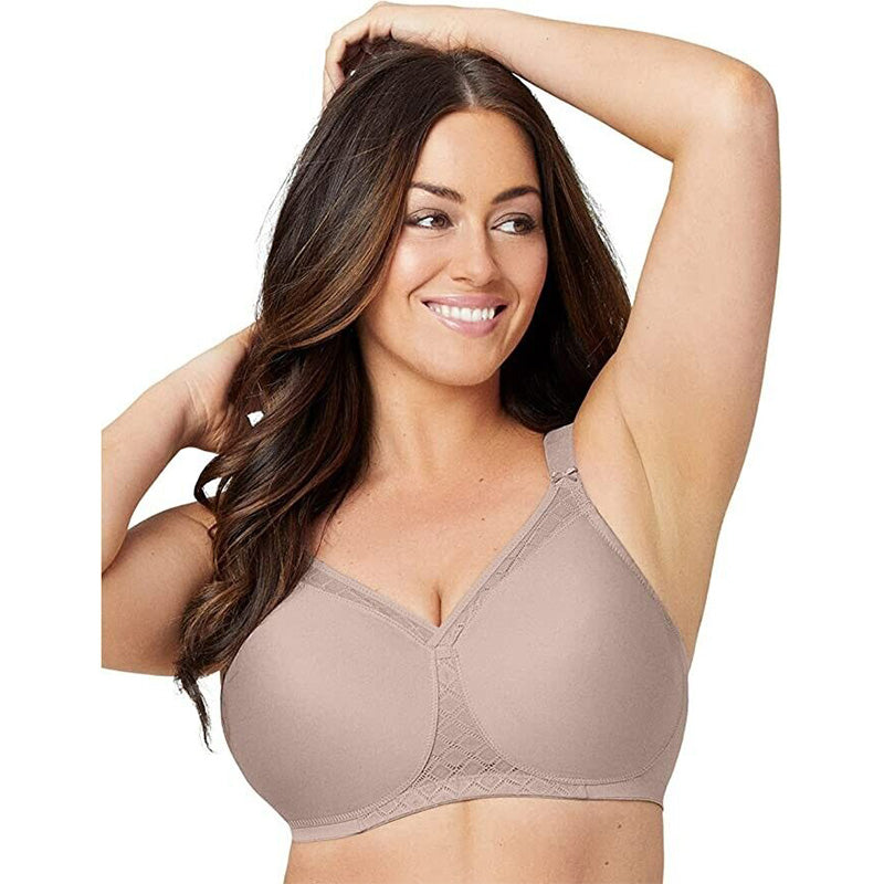 Glamorise Full Figure MagicLift Wirefree T-Shirt Bra Taupe 42C