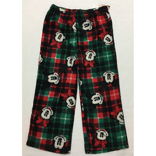 Family Pajamas Pajama Only Pants Green/Red 4T