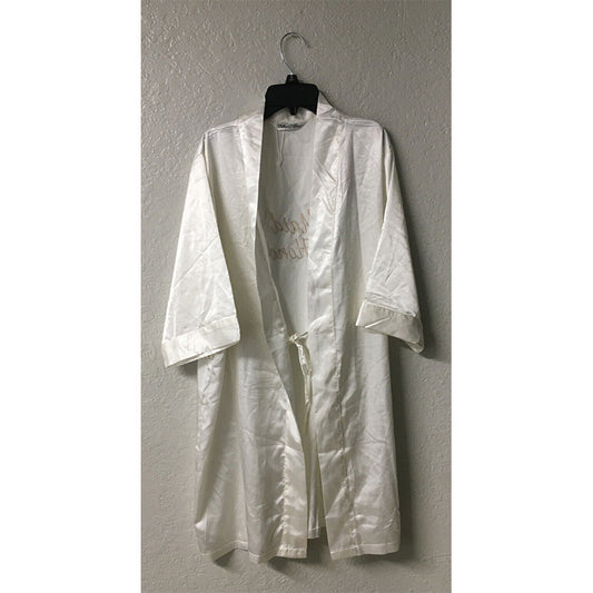 NWD Lillian Rose Ivory Satin Maid of Honor Robe S/M