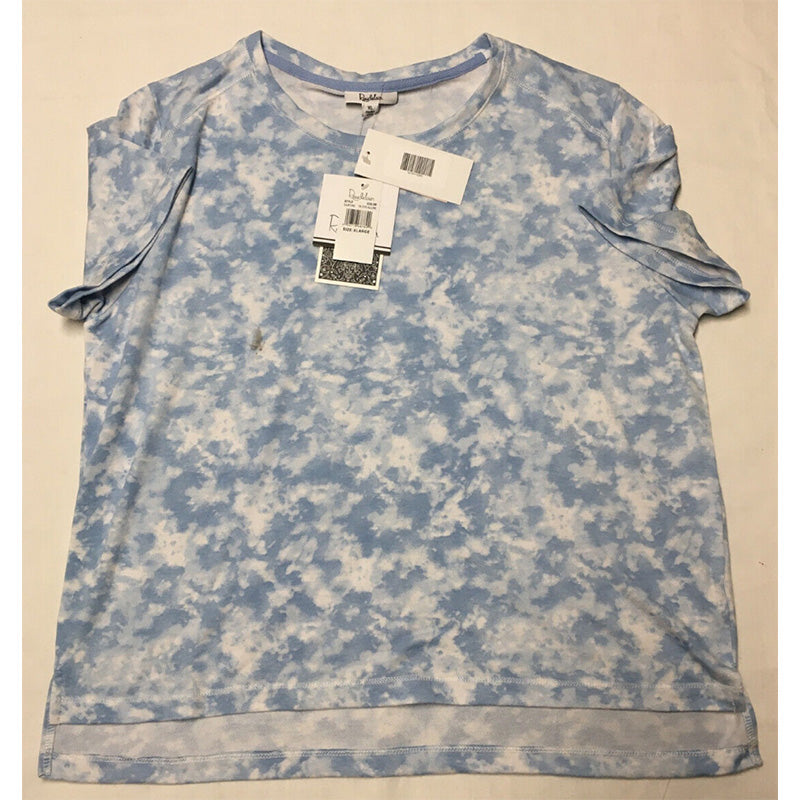 NWD Roudelain Short Sleeve Pajama Top Blue XL