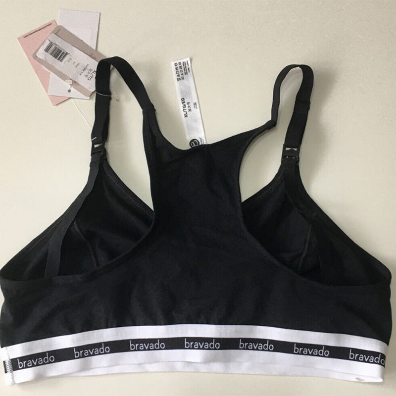 NWD Bravado! Designs Sustainable Maternity & Nursing Bra Black XL